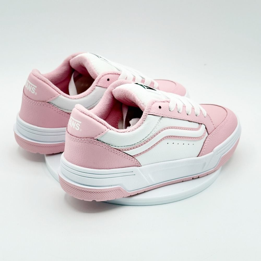 Vans Hylane Kids Size 4.5 Big Girls Pink/White NEW - Picture 4 of 10